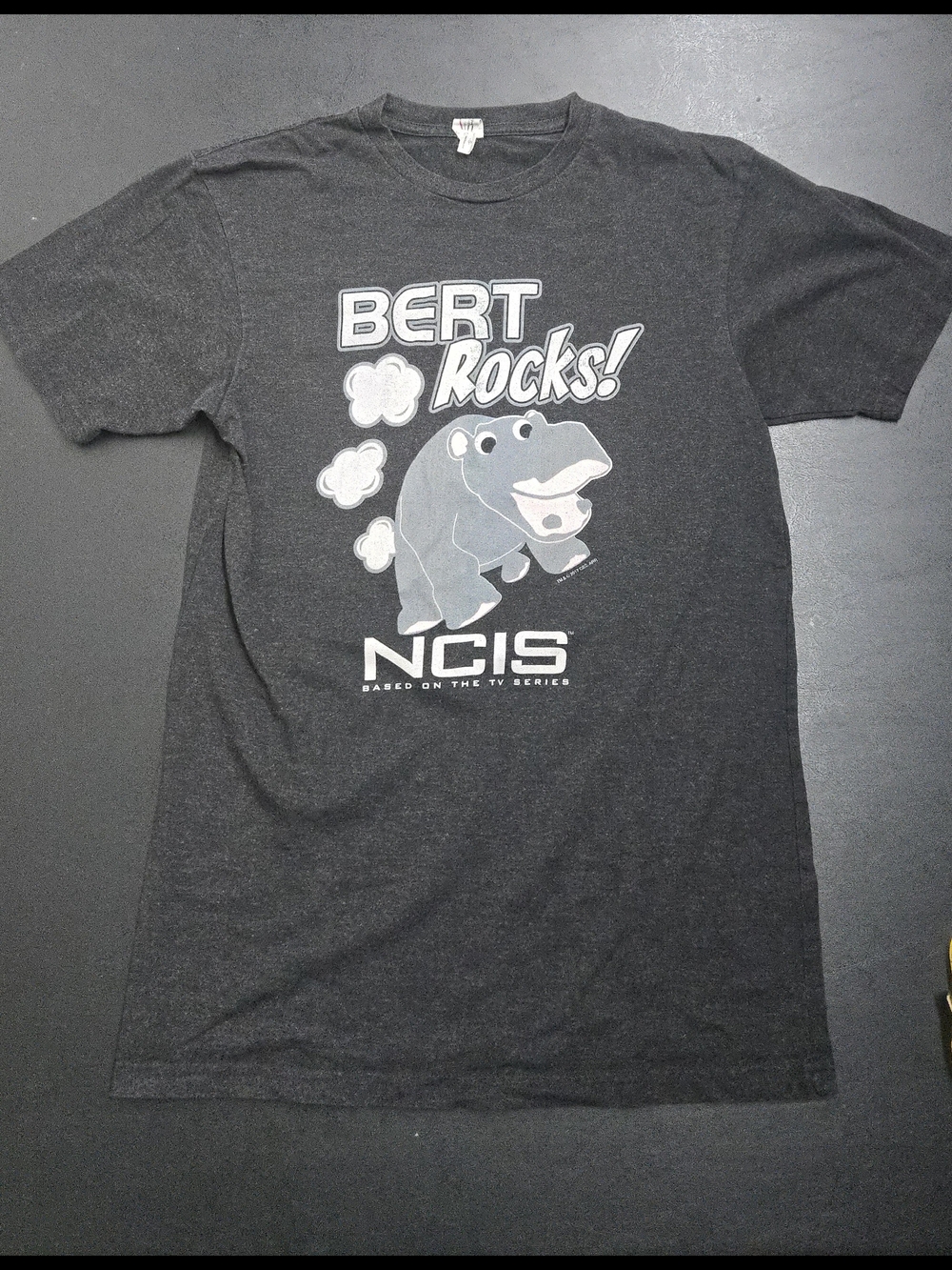 NcIS Bert Rocks! Gray Graphic Tee